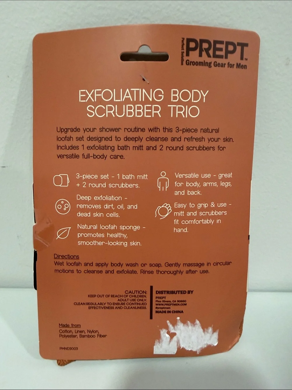 PREPT Ivory Brown 3 piece Exfoliating Trio Set for MEN